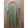 Tunique manches courtes turquoise M 