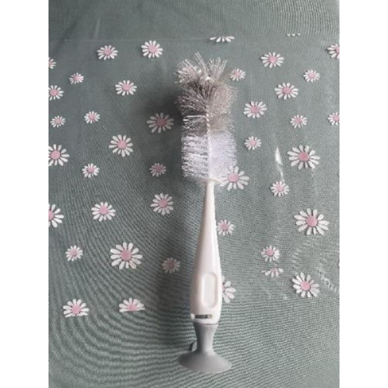 Brosse biberon avec ventouse et brosse à tétine 