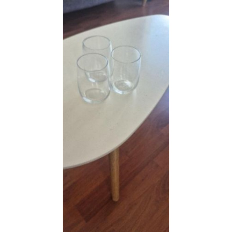 3 verrines en verre 