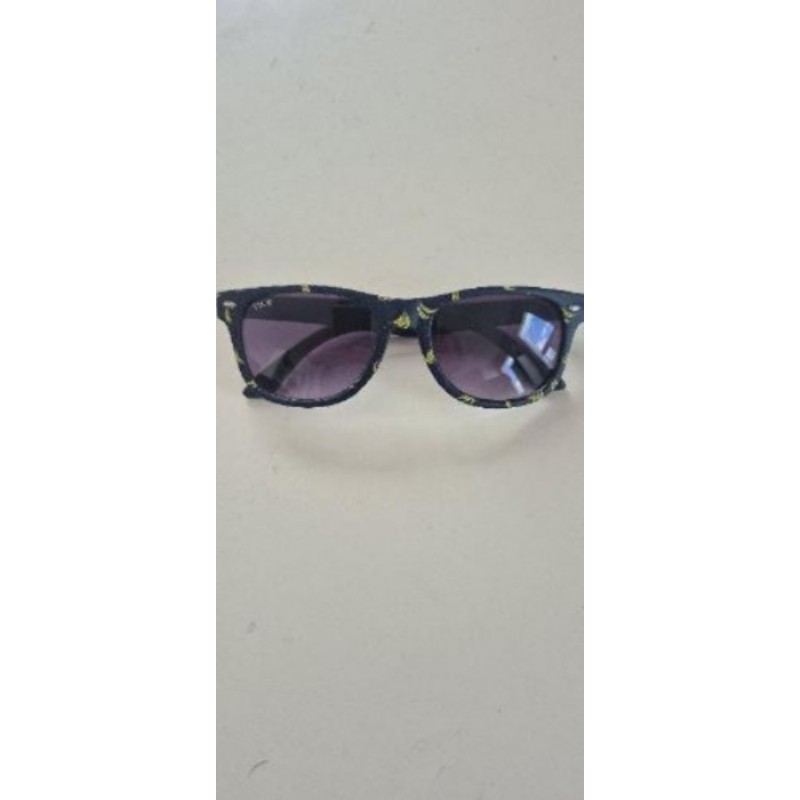 Lunette soleil enfant bleue imprimée banane 