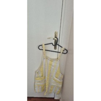 Robe MANGO jaune et blanc...