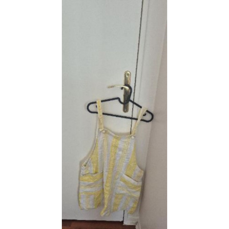 Robe MANGO jaune et blanc taille L 