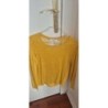 Tee-shirt dos dentelle jaune "SANDRO " taille 1