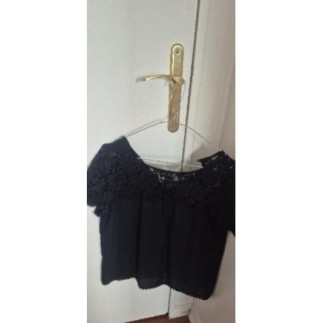 Haut dentelle noire MANGO...