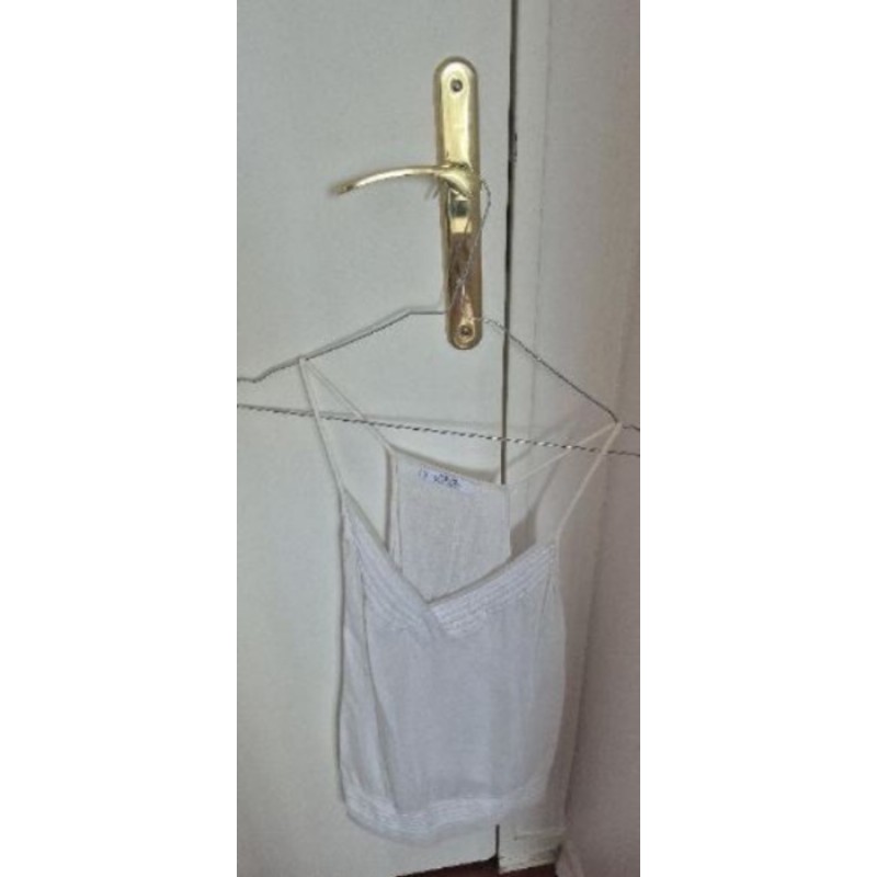 Haut fines bretelles blanc mango taille S 