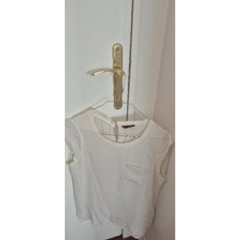 Haut Massimo Dutti écru taille 38