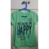 T-shirt vert pale "Because I'm happy" - SO - 10 ans