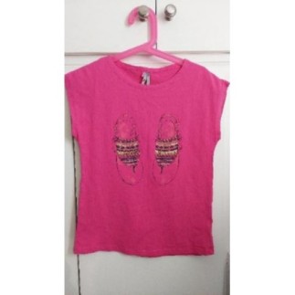 T-shirt rose avec imprimé...