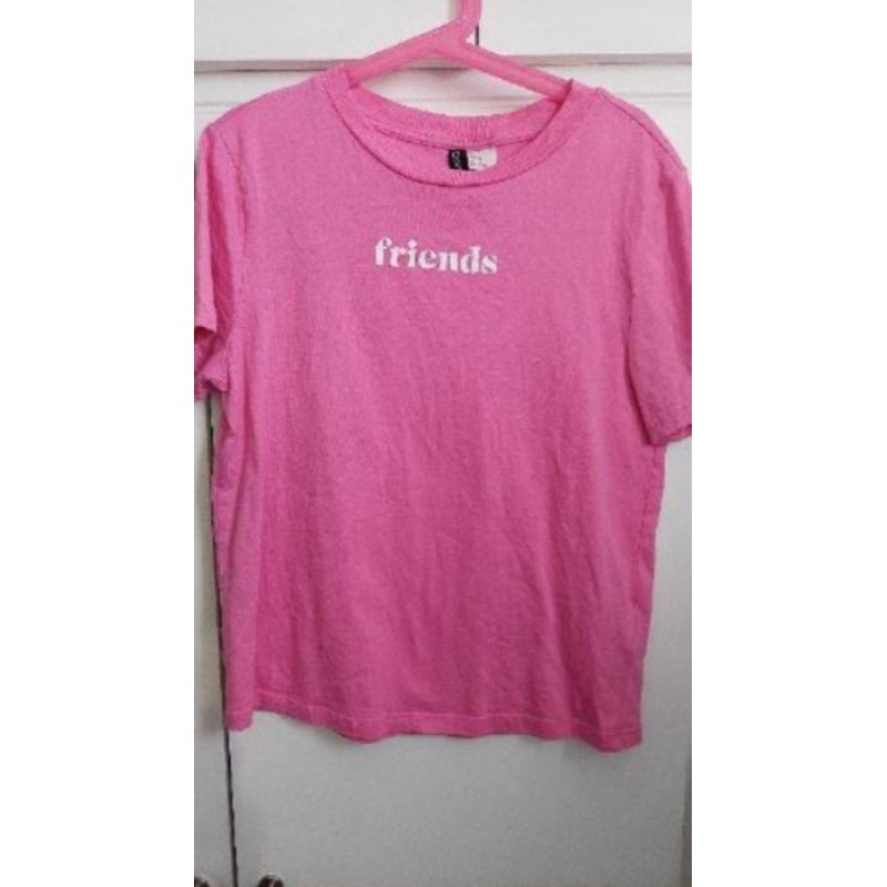 T-shirt rose "Friends Forever " - H&M - Taille XS