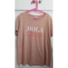 T-shirt beige "Hola Chica" - Pimkie - Taille S