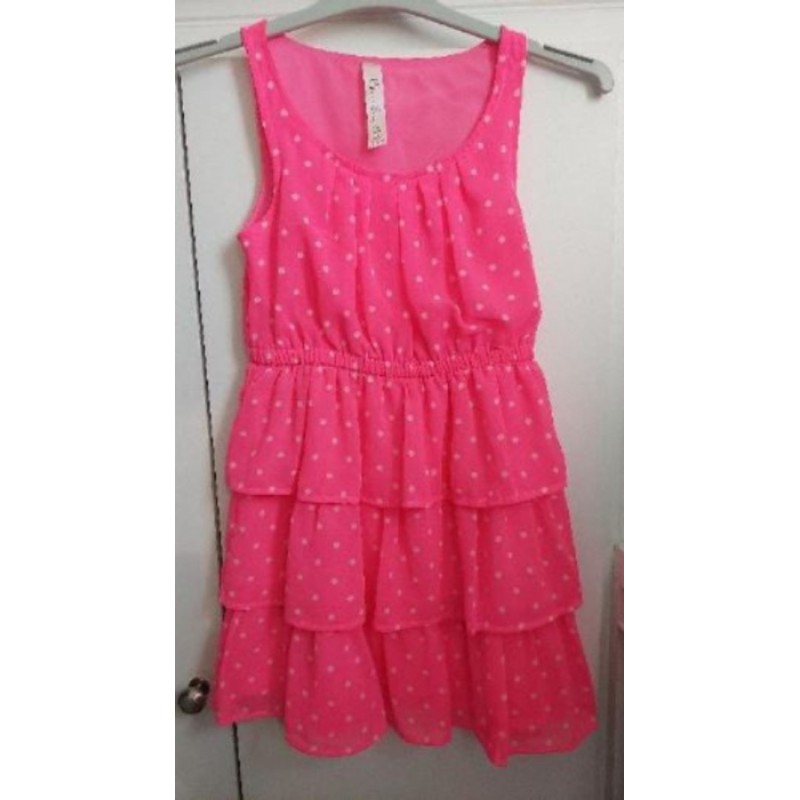 Robe rose/pois blancs - Cherokee - 6 ans