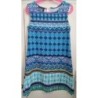 Robe bleu avec motifs - By&By girl - 10 ans