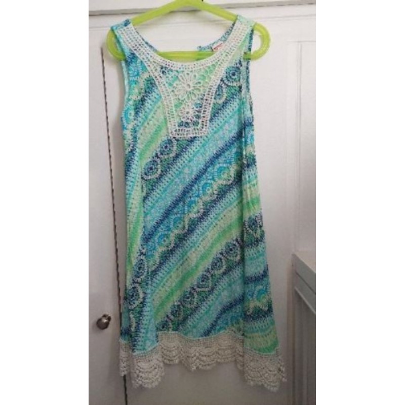 Robe bleu/vert/dentelle- Arizona Jeans Co. - 10 ans