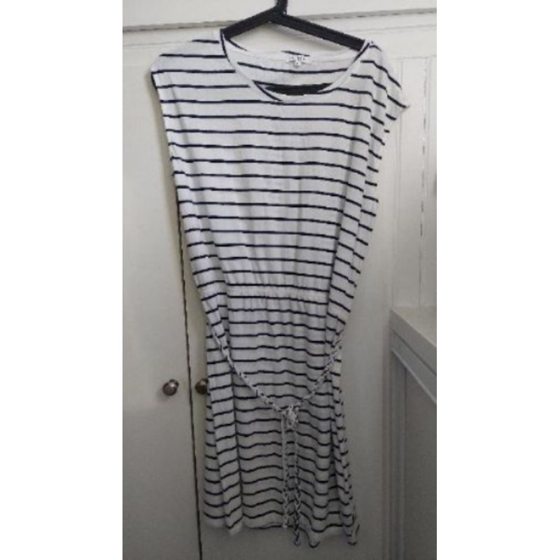 Robe marinière blanc/bleu marine - Tex - Taille XL