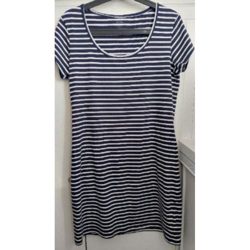 Robe marinière bleu marine/blanc - Kiabi - Taille L