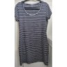 Robe marinière bleu marine/blanc - Kiabi - Taille L