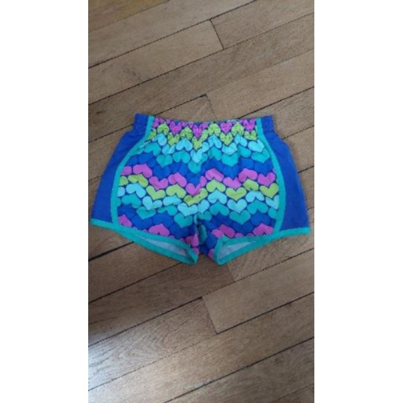 Shorts à coeur bleu/vert/rose - Jumping Beans - 6 ans
