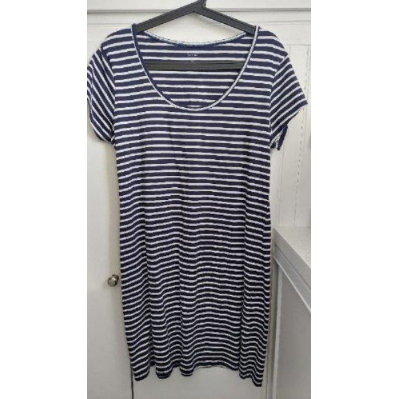 Robe marinière bleu marine/blanc - Kiabi - Taille XL