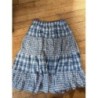 Jupe longue bleu et blanche - Taille S