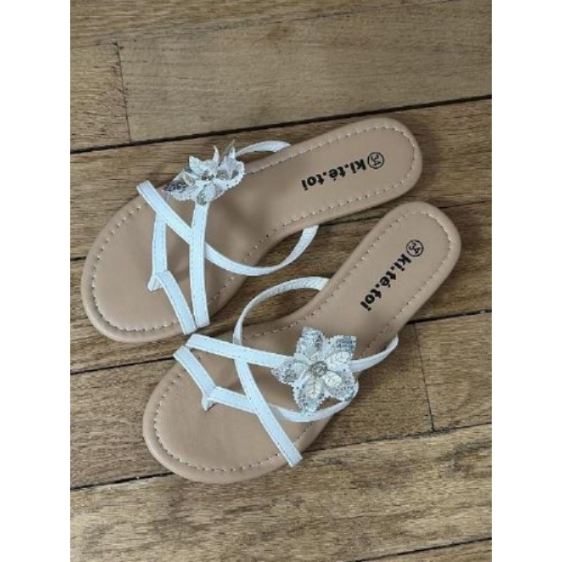 Sandales blanches enfant - Ki.té.toi - Neuf - Taille 34
