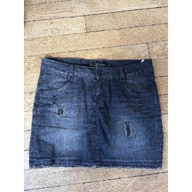 Jupe denim noir Zara - Taille 38