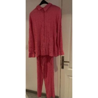 Ensemble pantalon rose...