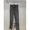 Jeans gris à fente Zara taille 38