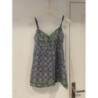 Bustier bleu et vert