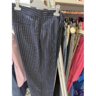 Pantalon rayé bleu 