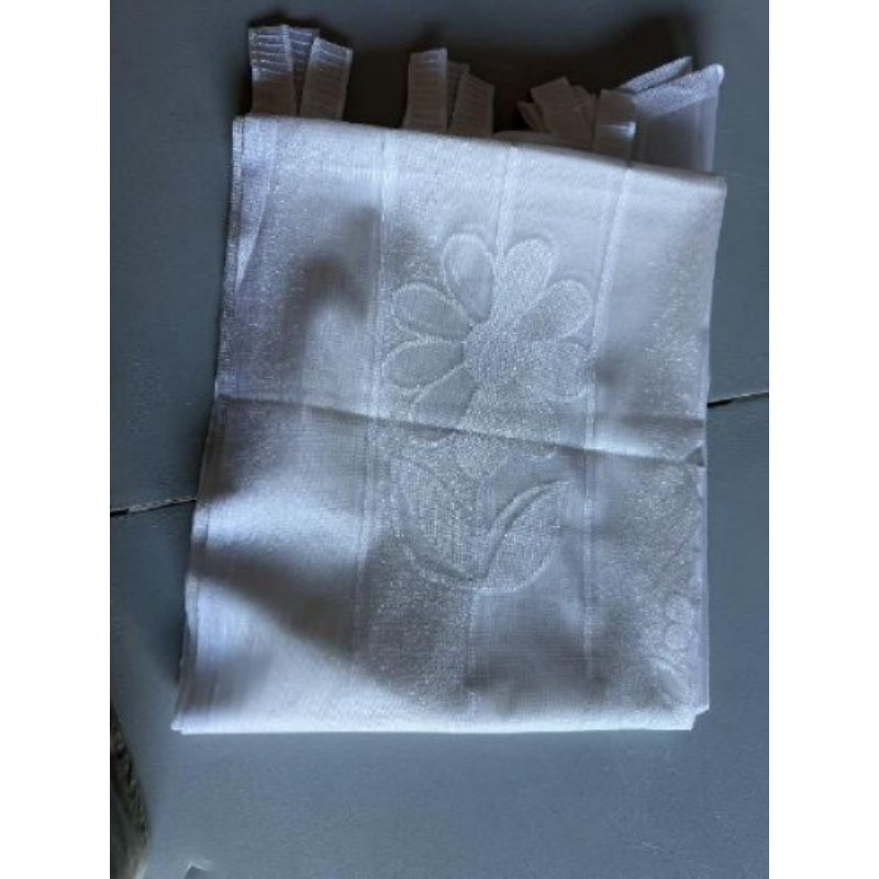 RIDEAUX BOILAGE BLANC