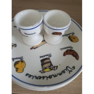 3 assiettes/2 coquetiers