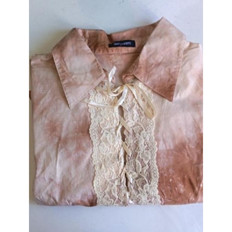 CHEMISIER MARRON MARBRÉ SINÉQUANONE TAILLE 42