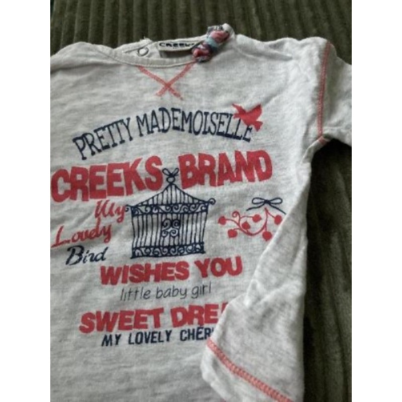 TEE shirt gris creeks 6 mois 