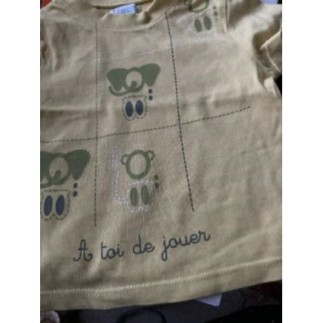 TEE shirt jaune 6 mois 