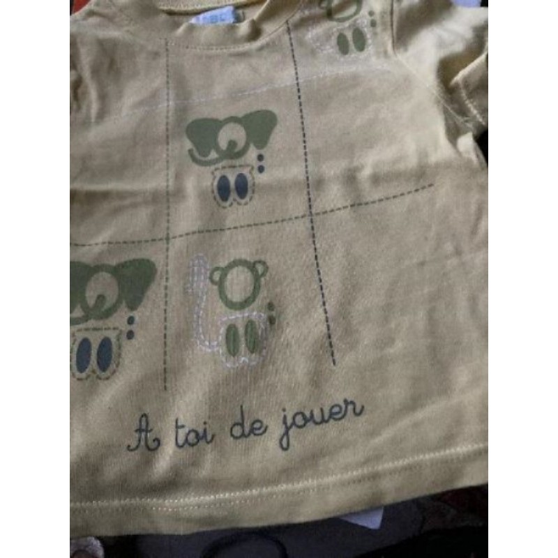 TEE shirt jaune 6 mois 
