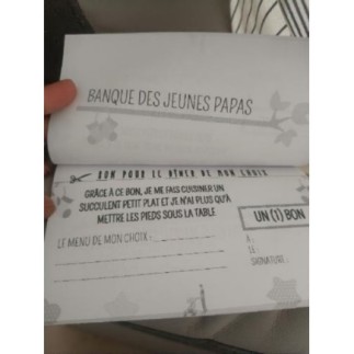 Chèquier jeu jeune papa 30...