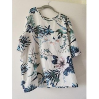 Tunique taille L à  fleurs 
