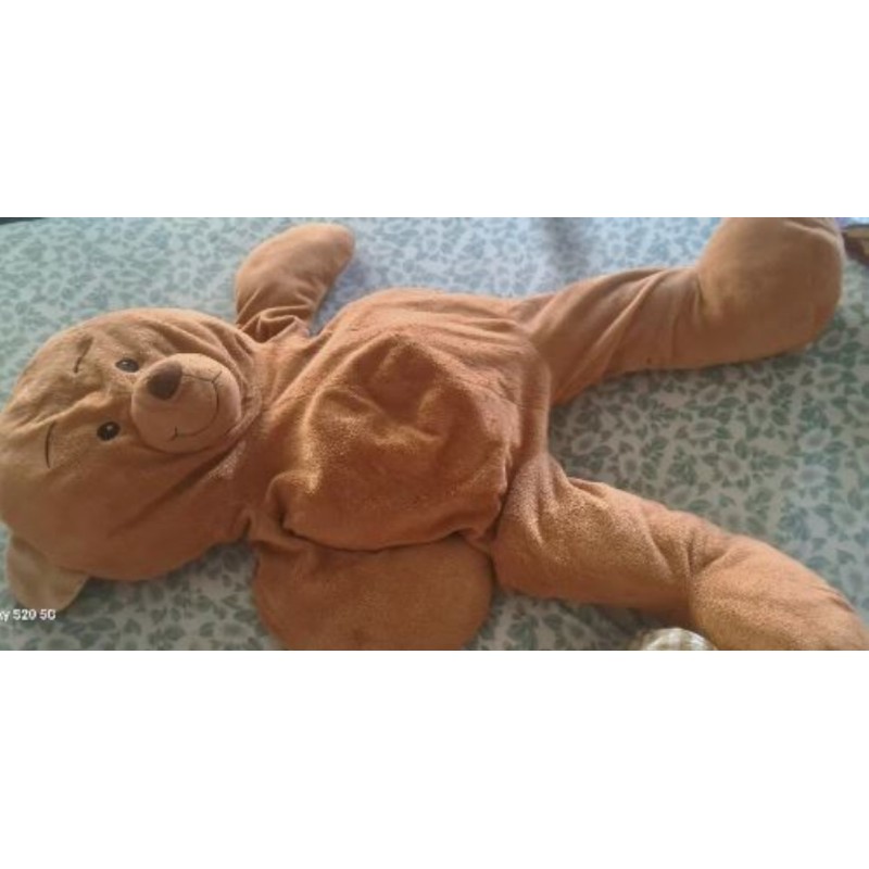 Grande peluche nounours marron (1 m)