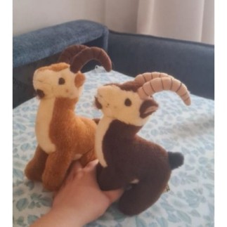Lot de 2 peluches Chamois...