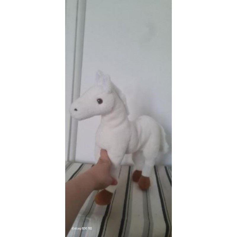 Cheval blanc peluche