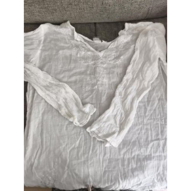 Tunique blanche manches longues T 42/44