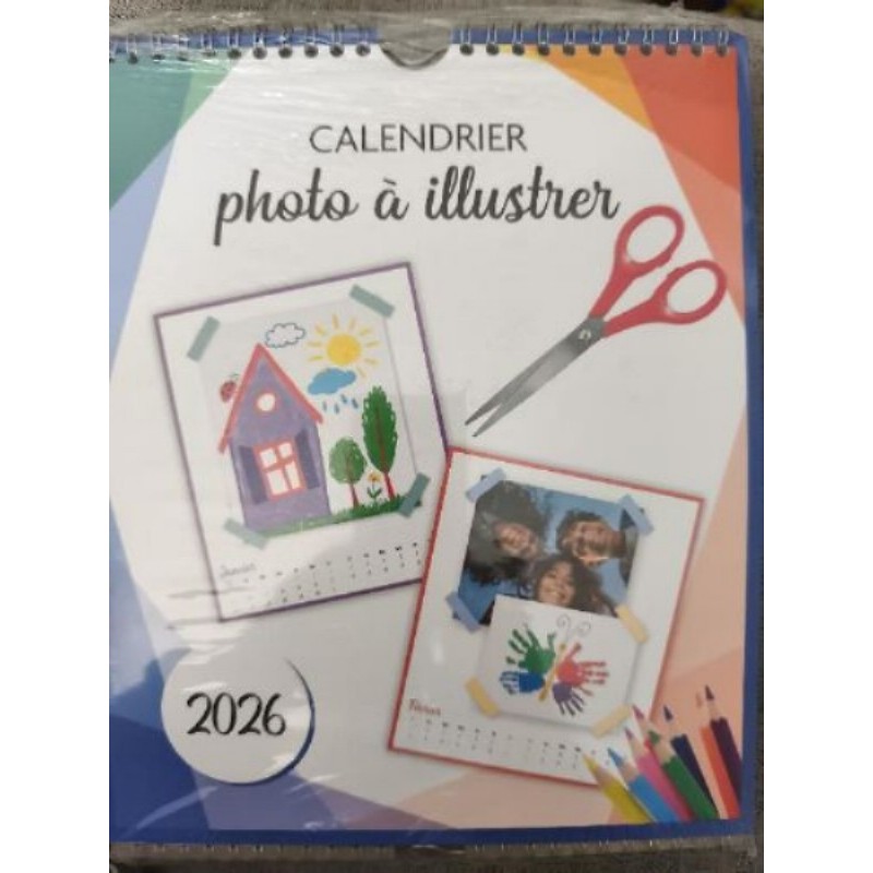 Calendrier 2026 photo à illustrer 