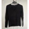 TOMMY HILFIGER - Pull noir léger col V - Taille S (Femme)