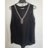 PROMOD - Top fluide noir avec perles - Taille 38 - En très bon état