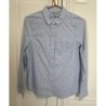 H&M - Chemise femme manches longues rayée bleu/blanc avec motifs - Taille 36 - En très bon état