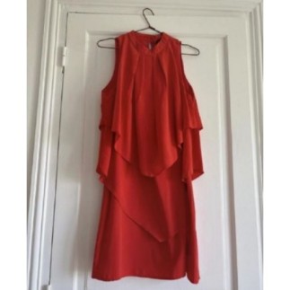 H&M - Robe rouge corail -...