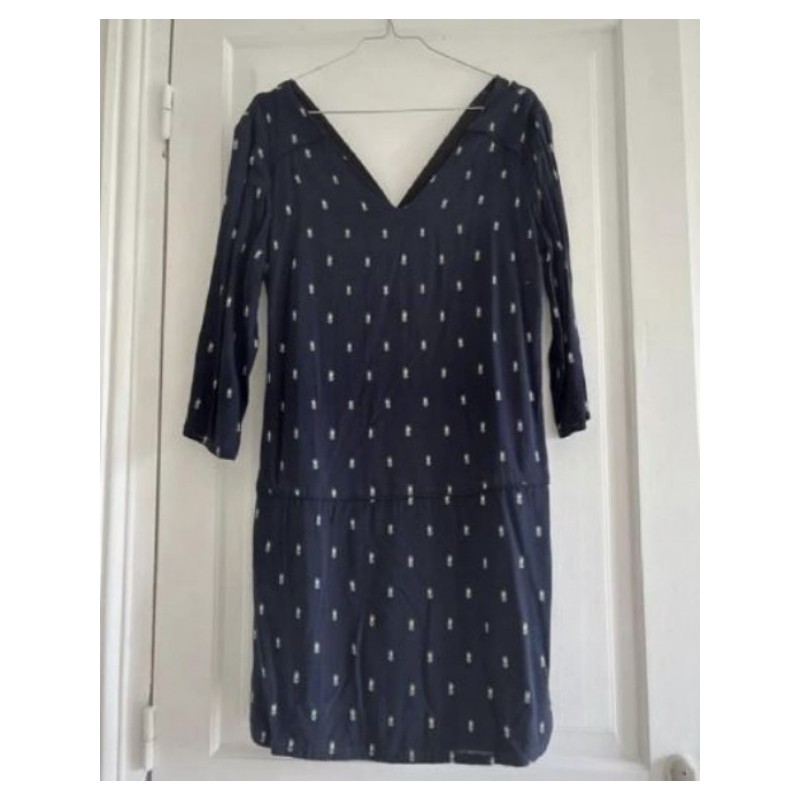 IKKS i-Code - Robe bleue marine motifs ananas - Taille 38 - En très bon état