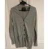MAISON SCOTCH - Gilet femme, mi-long gris - Taille 1 - En très bon état