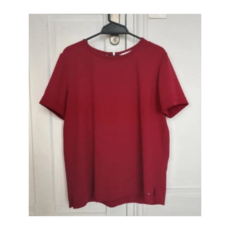 TOMMY HILFIGER - Blouse rouge manches courtes - Taille 38 - En excellent état