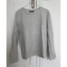 PETIT BATEAU - Sweat femme gris clair avec coudières - Taille S - En très bon état